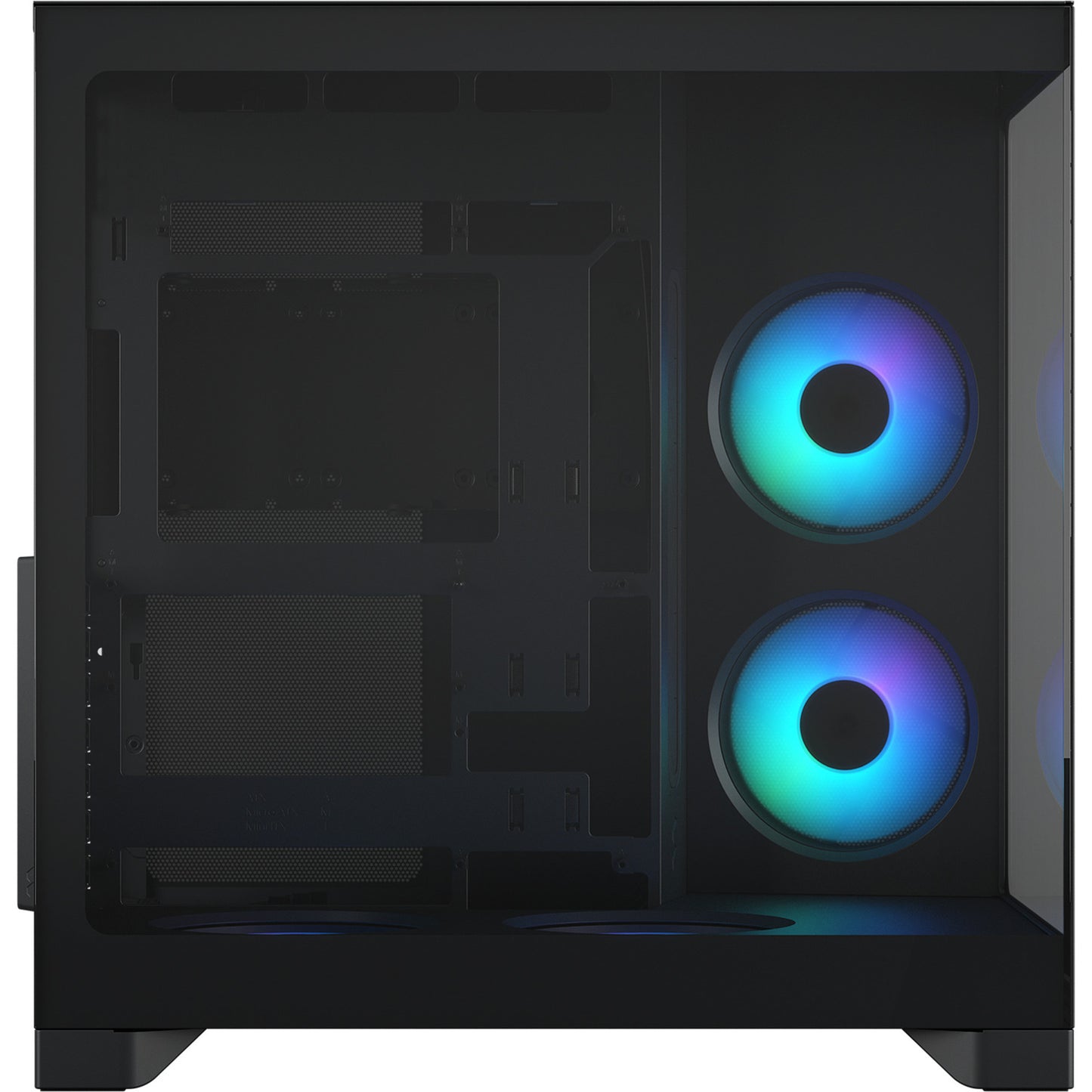 Fractal Design pop 2 vision rgb midi tower behuizing (zwart | 1x usb-a | 1x usb-c | rgb | tempered glass)