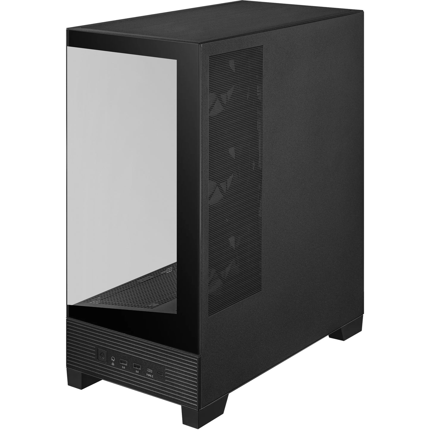 ASUS a31 plus midi tower behuizing (zwart | 2x usb-a | 2x usb-c | tempered glass)