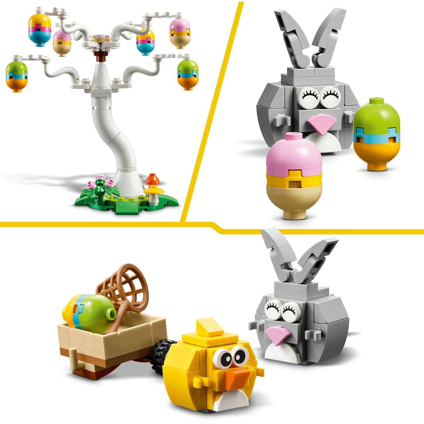 LEGO eieren zoeken met konijn en kuiken constructiespeelgoed (40808)