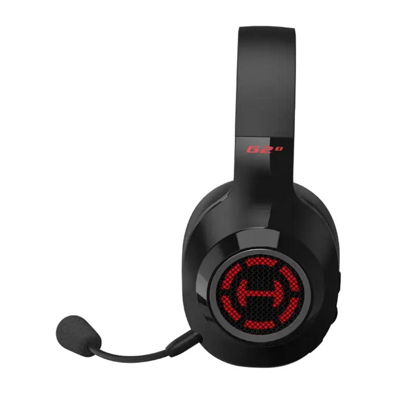 Edifier g2 s draadloze 7.1 gamingheadset over-ear gaming headset (zwart rood, rgb, bluetooth 2.4 ghz usb)