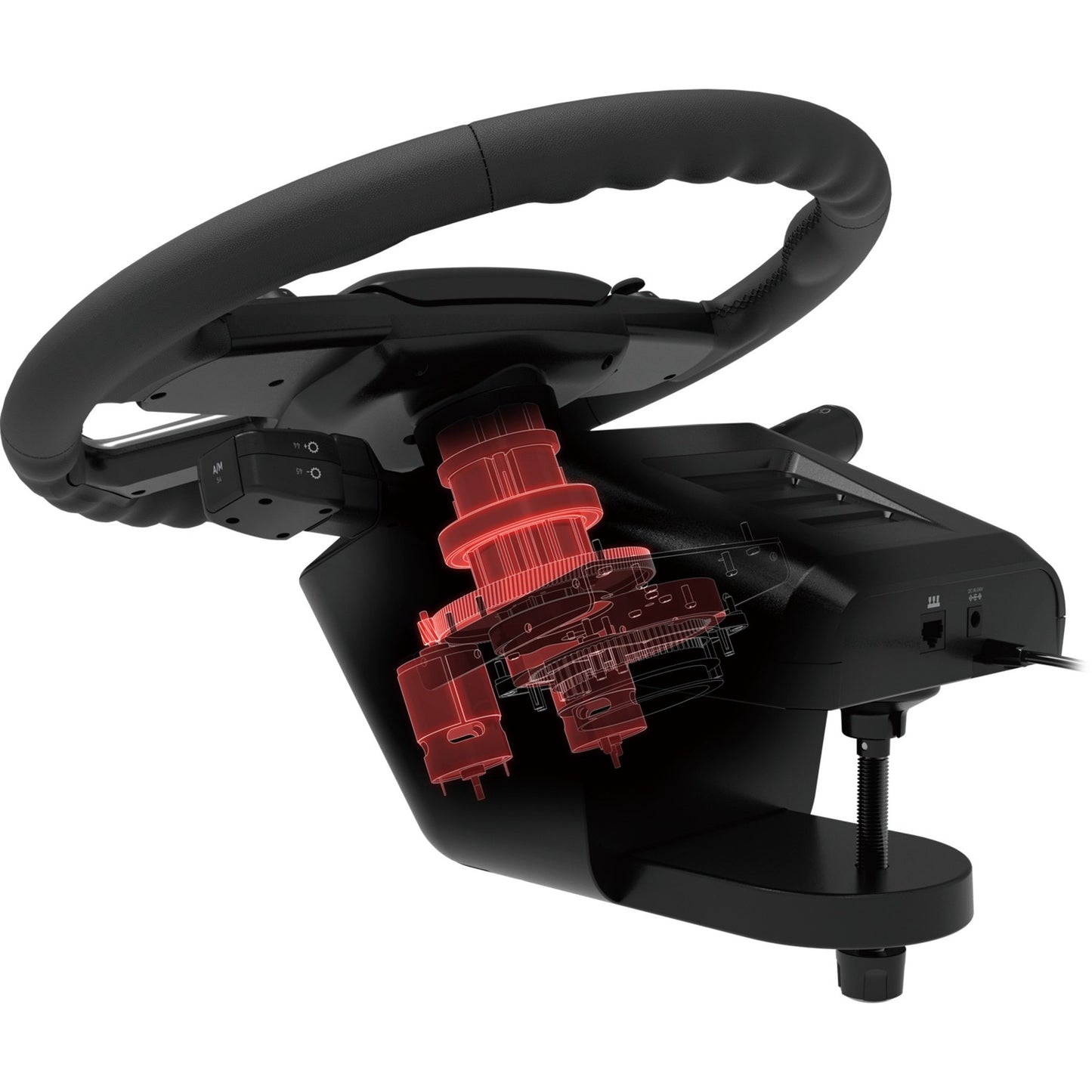 HORI force feedback truck control system simulatorset (zwart zilver)