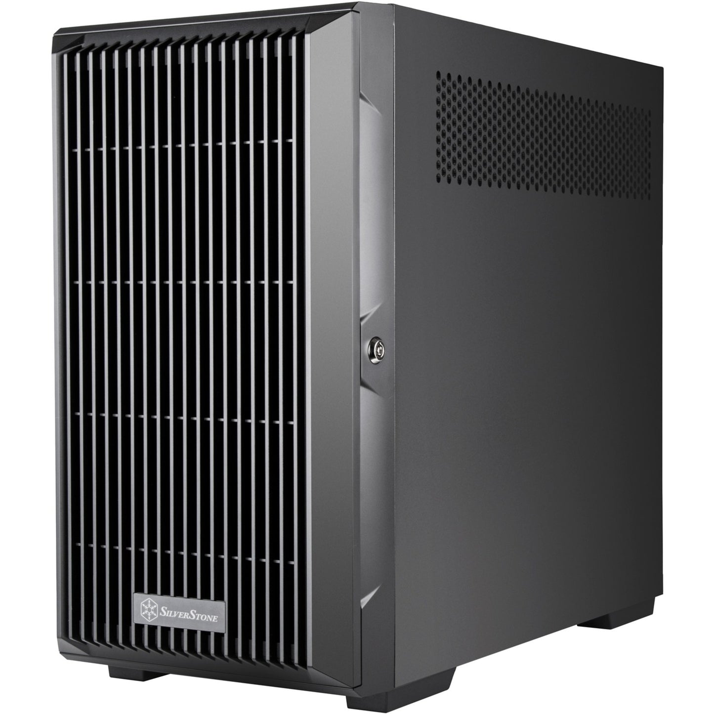 SilverStone cs382 mini tower behuizing (zwart | 2x usb-a | 1x usb-c)