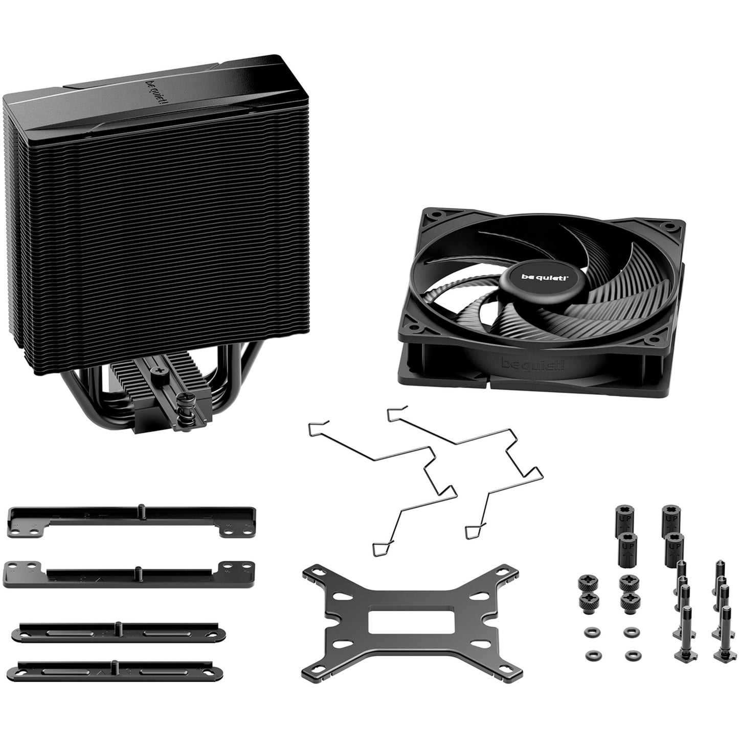 Be Quiet! pure rock 3 black cpu-koeler (zwart, 4-pins pwm fan-connector)