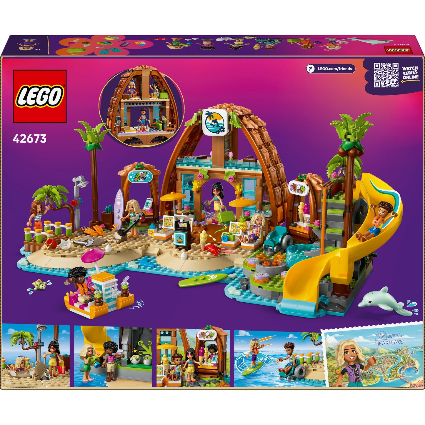 LEGO friends 42673 familie vakantie strandresort