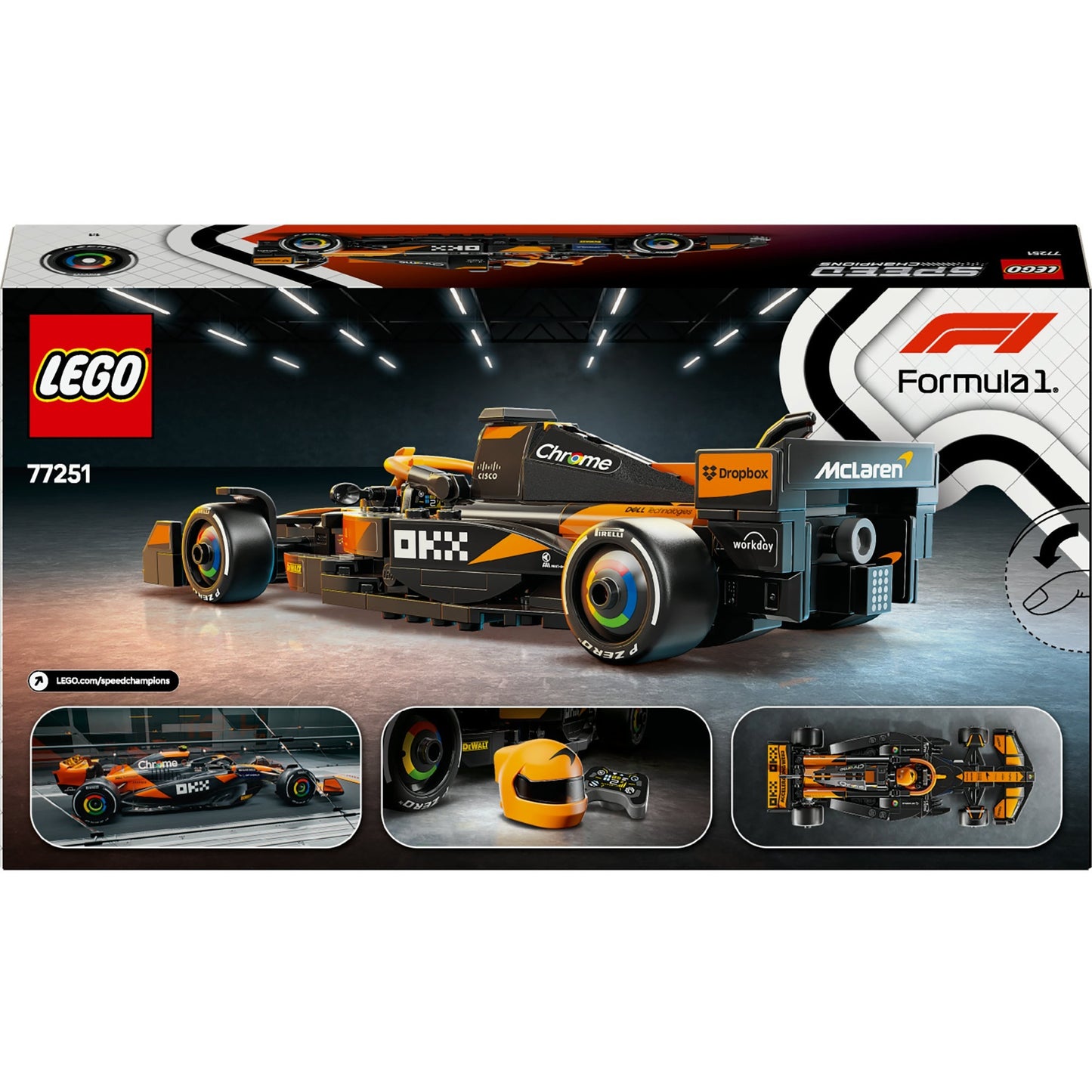 LEGO speed champions 77251 mclaren f1 team mcl38 racewagen