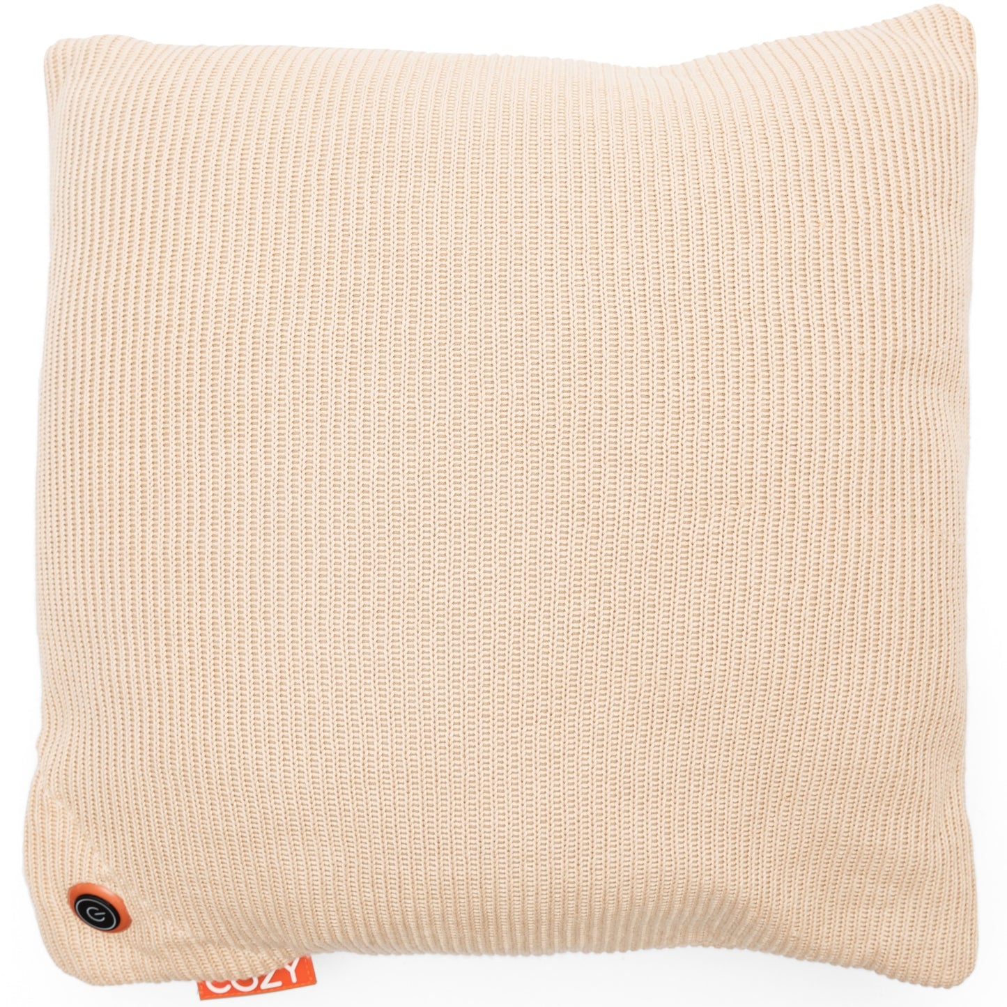 Cozy Una Knitted 45 x 45 cm draadloos warmtekussen (Lichtbeige, Powerbank 5000 mAh)