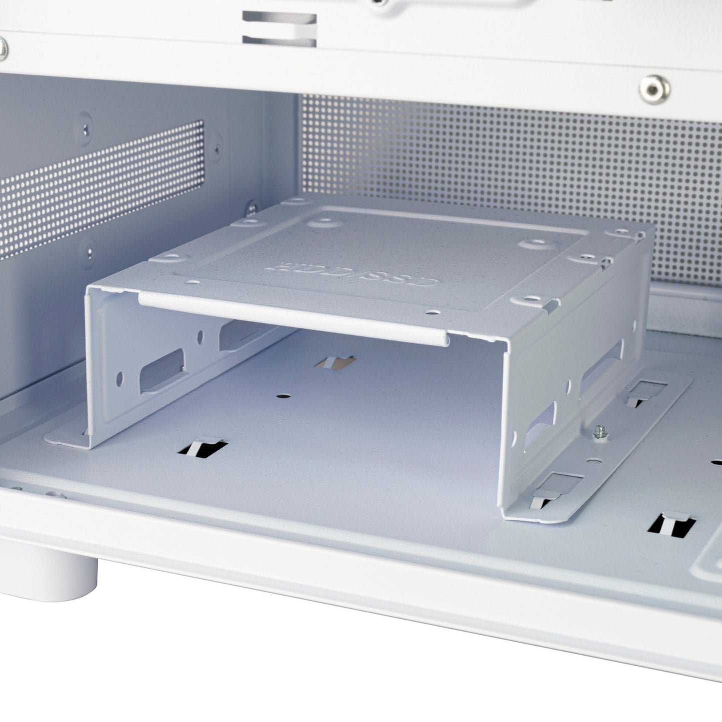 SilverStone lucid 04 mini tower behuizing (wit | 2x usb-a | 1x usb-c | rgb | tempered glass)