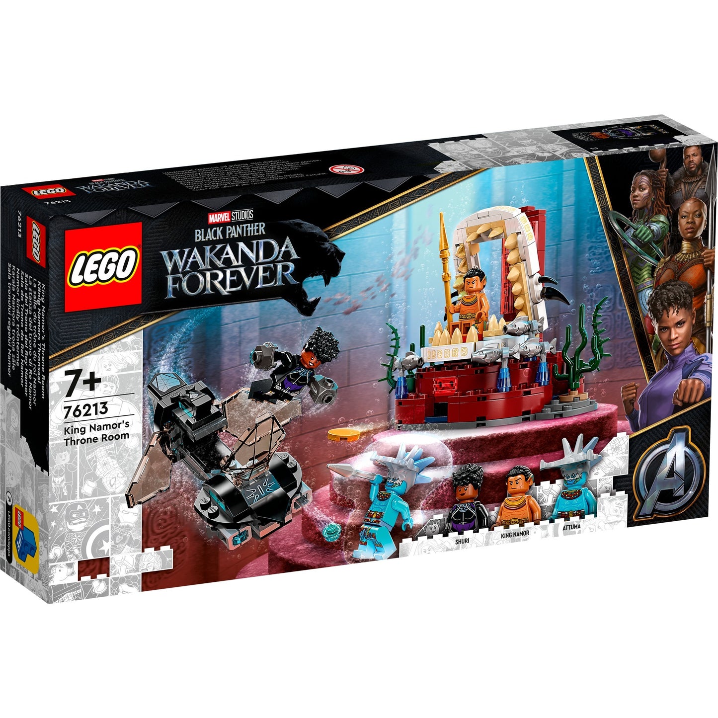 LEGO marvel - koning namor’s troonzaal constructiespeelgoed (76213)
