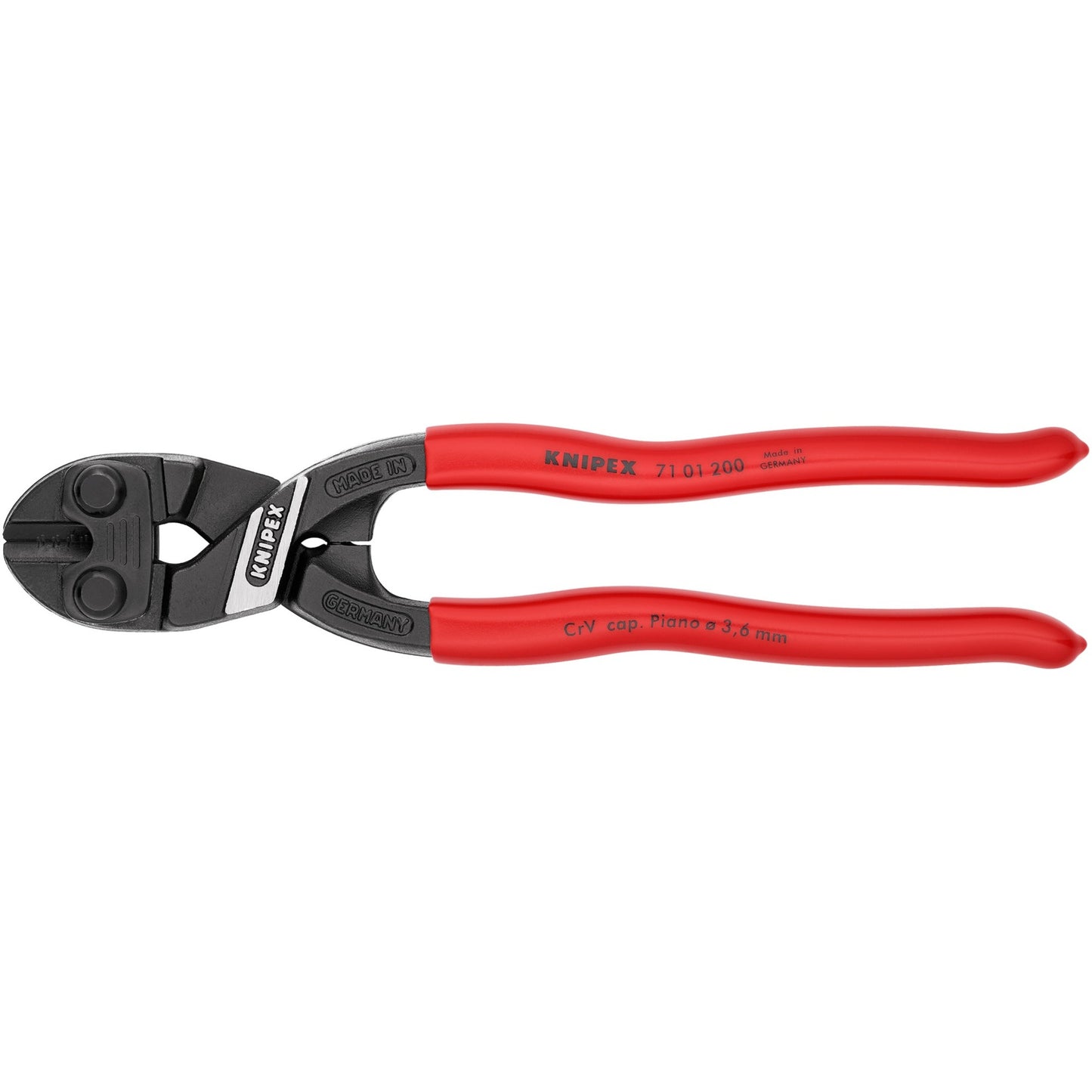 KNIPEX cobolt gebogen betonschaar 71 01 200 kniptang (middensnijder)