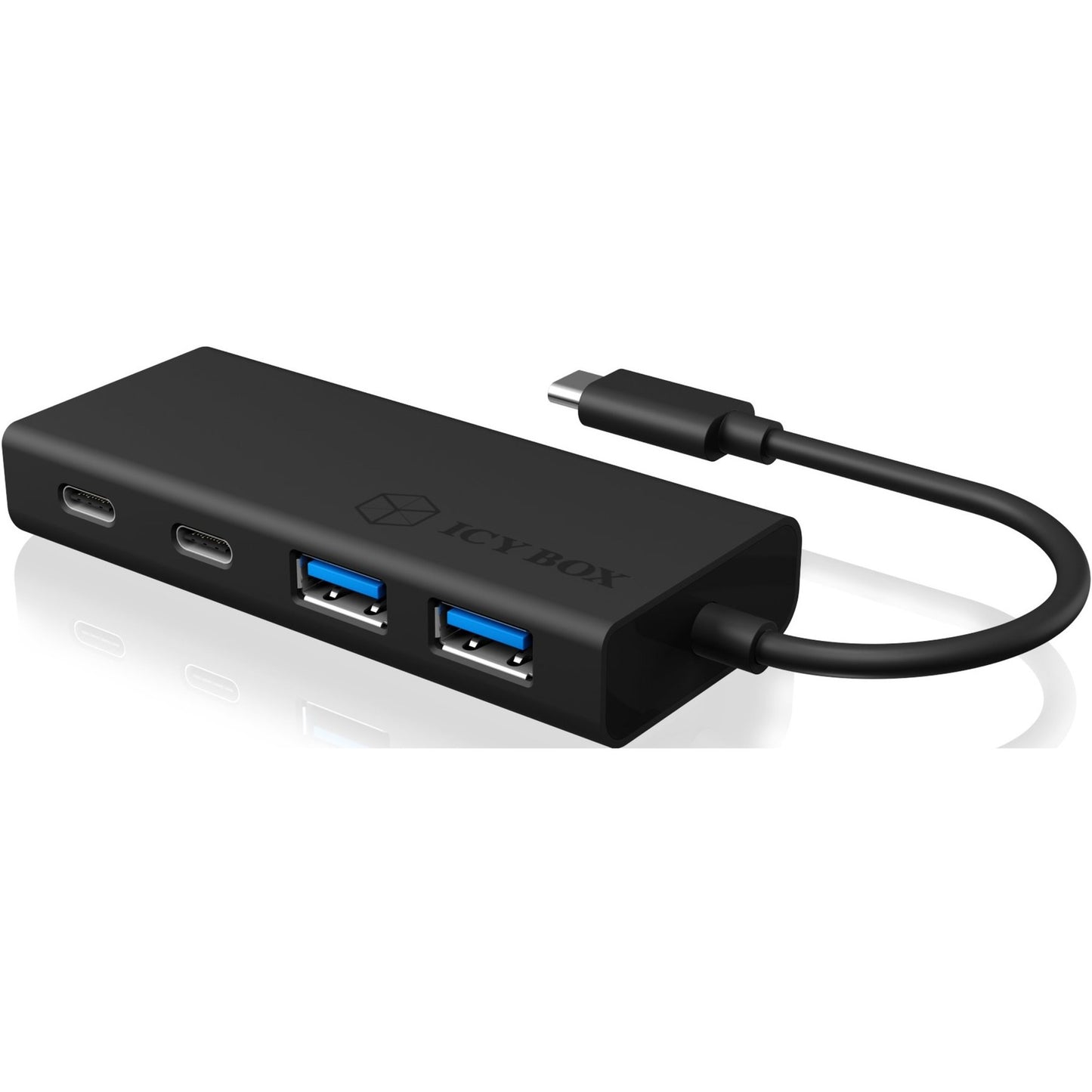 ICY BOX ib-hub1426-cpd usb-hub (zwart)