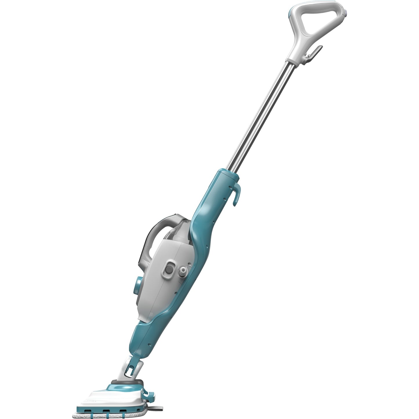 BLACK+DECKER 1600w steam-mop bhsm1615dam-qs stoomreiniger (wit blauw, incl. steamitt, deltavoet en 17 accessoires)