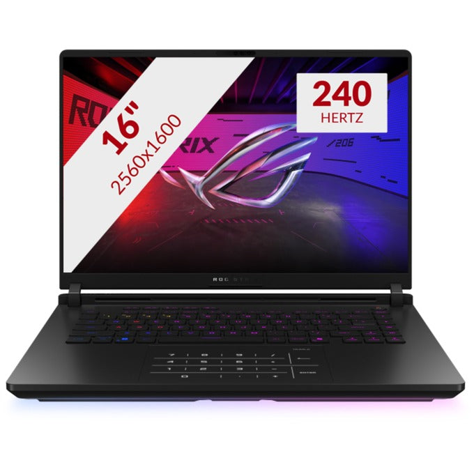 ASUS rog strix scar 16 g635lx-rw042w 16 copilot+ gaming laptop (zwart | core ultra 9 275hx | rtx 5090 | 64 gb | 1 tb ssd + 1 tb ssd)