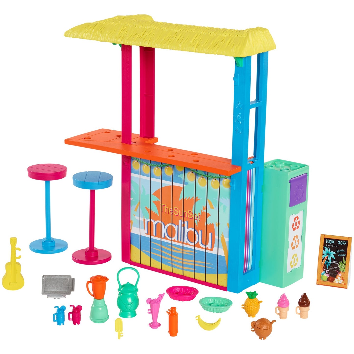 Barbie loves the ocean beach shack poppen accessoires