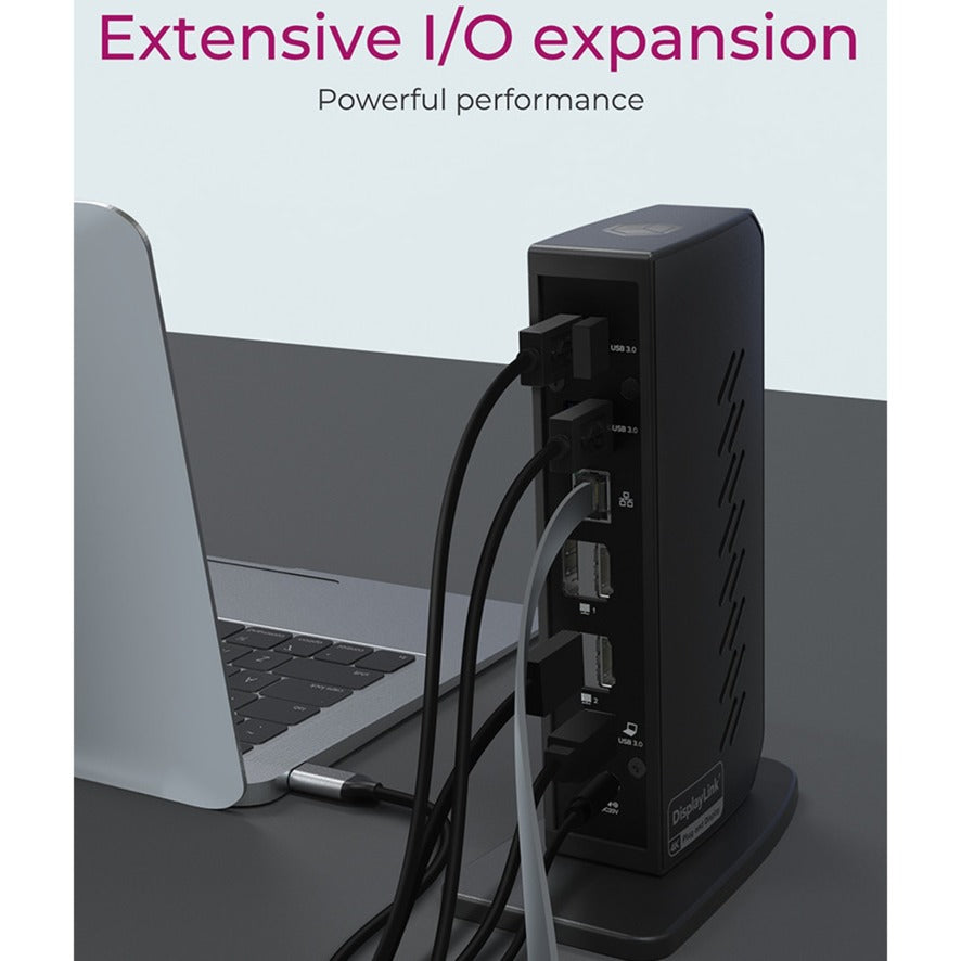 ICY BOX ib-dk2252ac dockingstation (zwart, usb-a, hdmi, displayport)