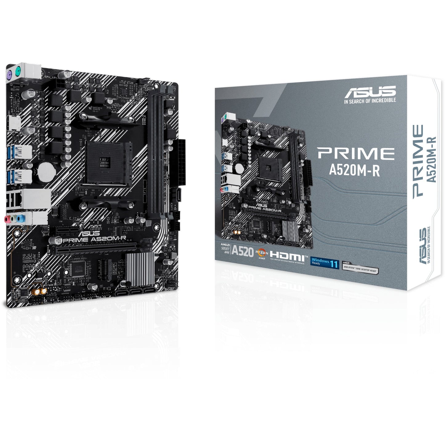 ASUS prime a520m-r socket am4 moederbord (raid, gb-lan, sound, µatx)