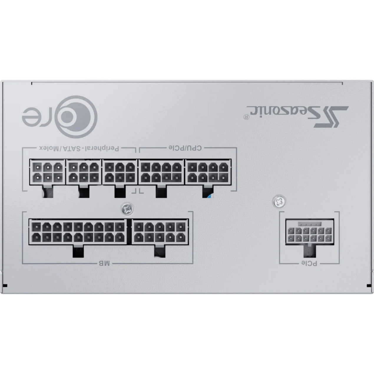 Seasonic core gx-750-v2-white modulaire 750 watt voeding (wit, 1x 12v-2x6, 2x pcie)