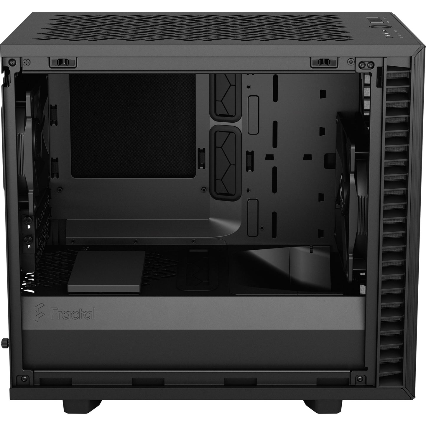 Fractal Design define 7 nano black tg light tint midi tower behuizing (zwart | 4x usb-a | 1x usb-c | window)
