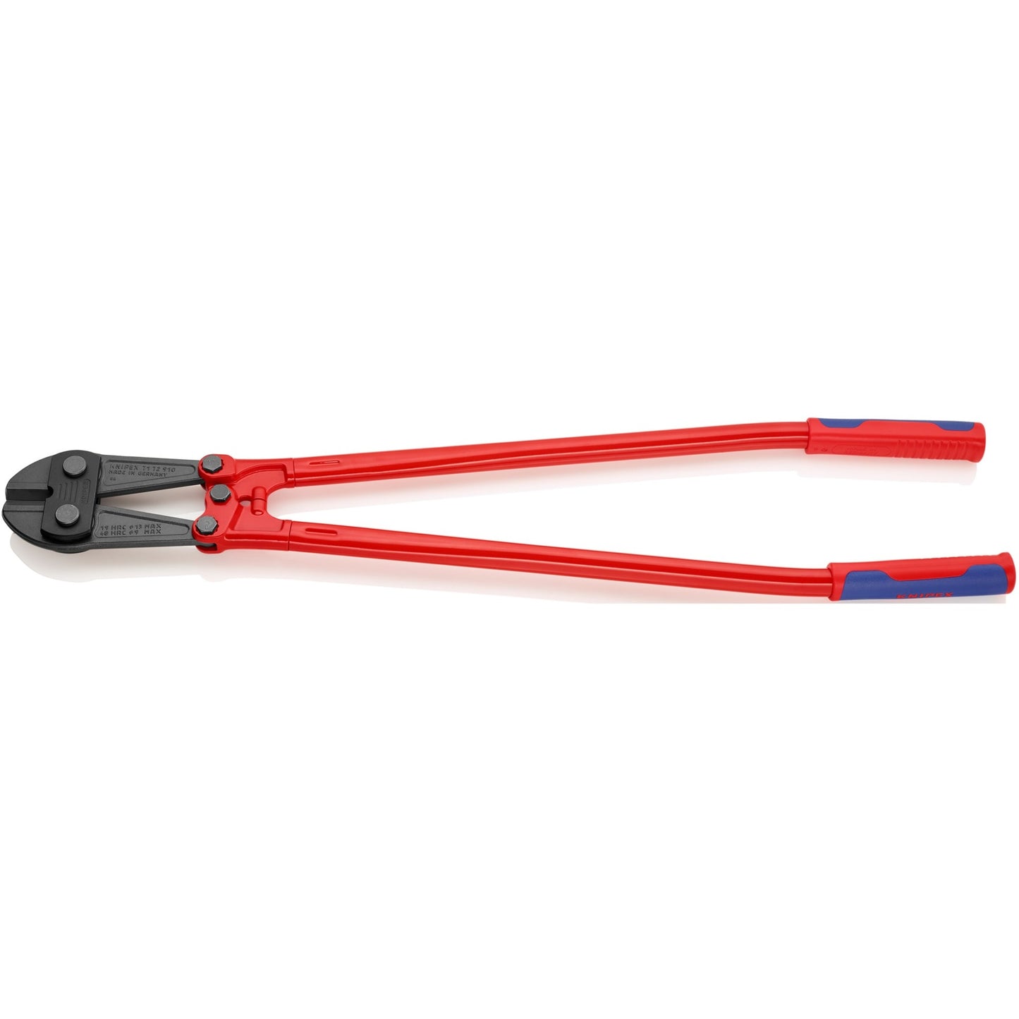 KNIPEX boutensnijder 71 72 910 kniptang (rood blauw, middensnijder, geschroefd scharnier)