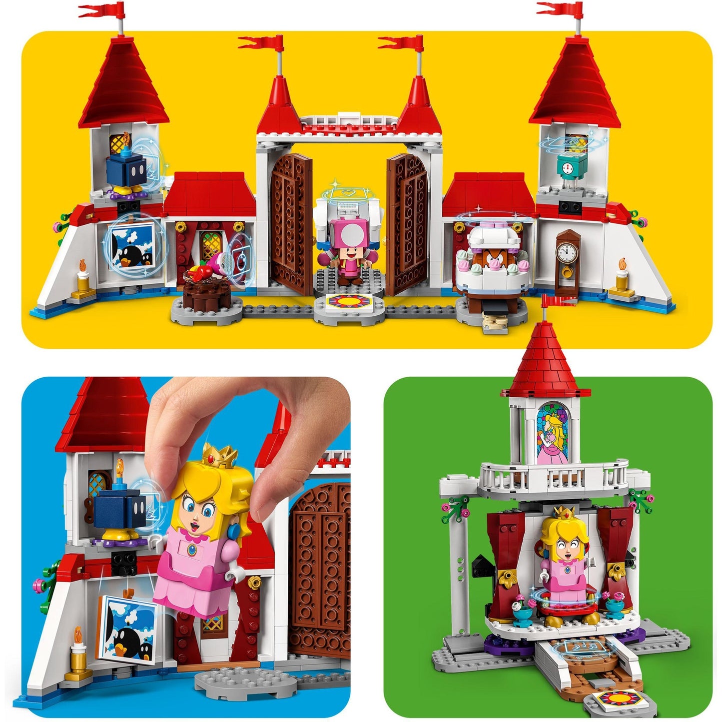 LEGO super mario - uitbreidingsset: peach’ kasteel constructiespeelgoed (71408)