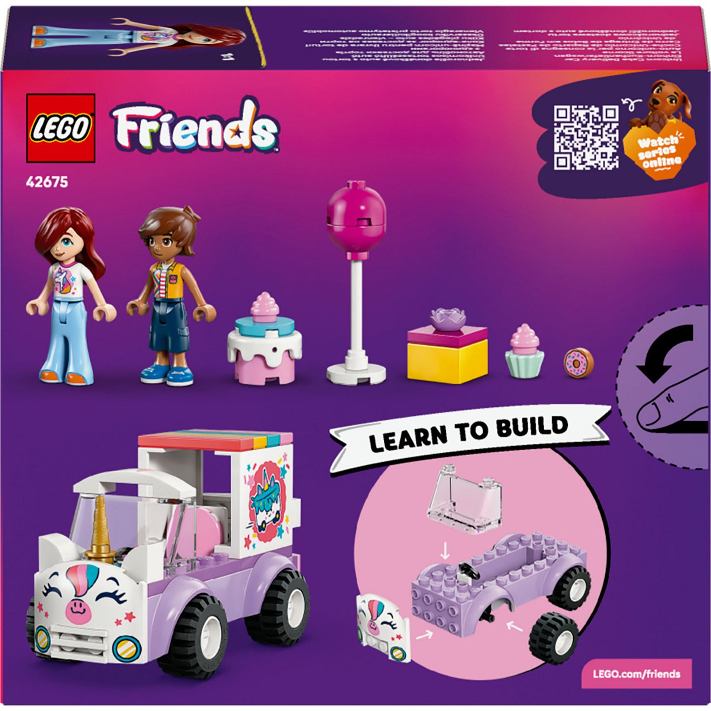 LEGO friends 42675 eenhoorn taartenbezorgauto