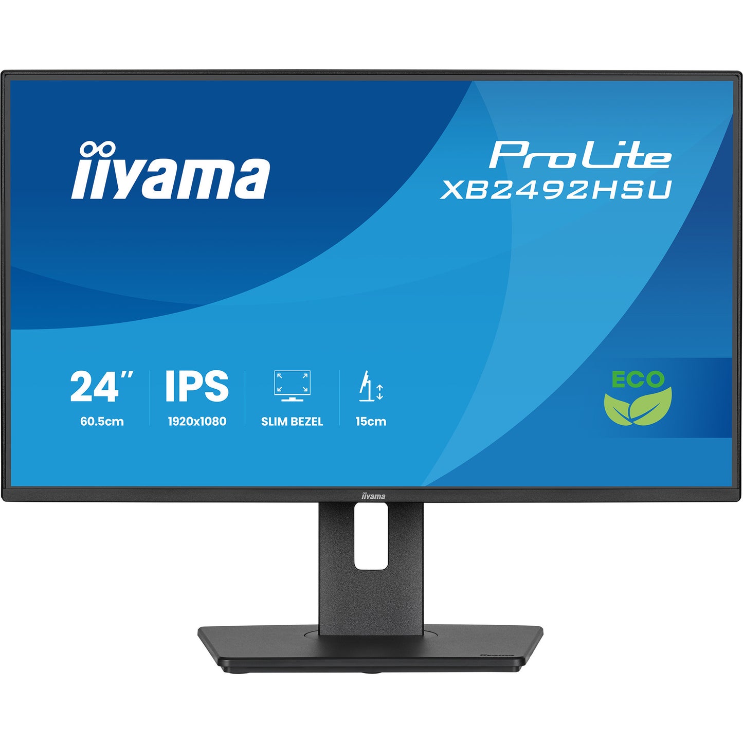 Iiyama prolite xb2492hsu-b1 24 monitor (zwart (mat), hdmi, displayport, 2x usb-a, usb-b, 120 hz)