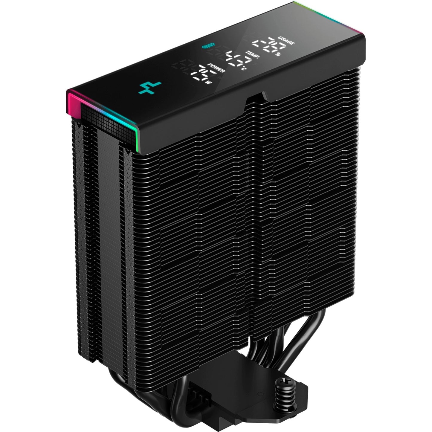 DeepCool ak400 digital pro rgb cpu-koeler (zwart)