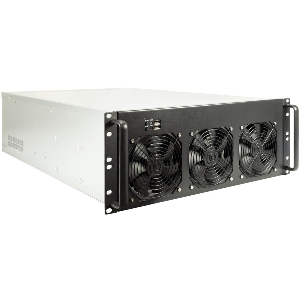 Inter-Tech 4f28 mining-rack, server behuizing (zwart | 2x usb-a)