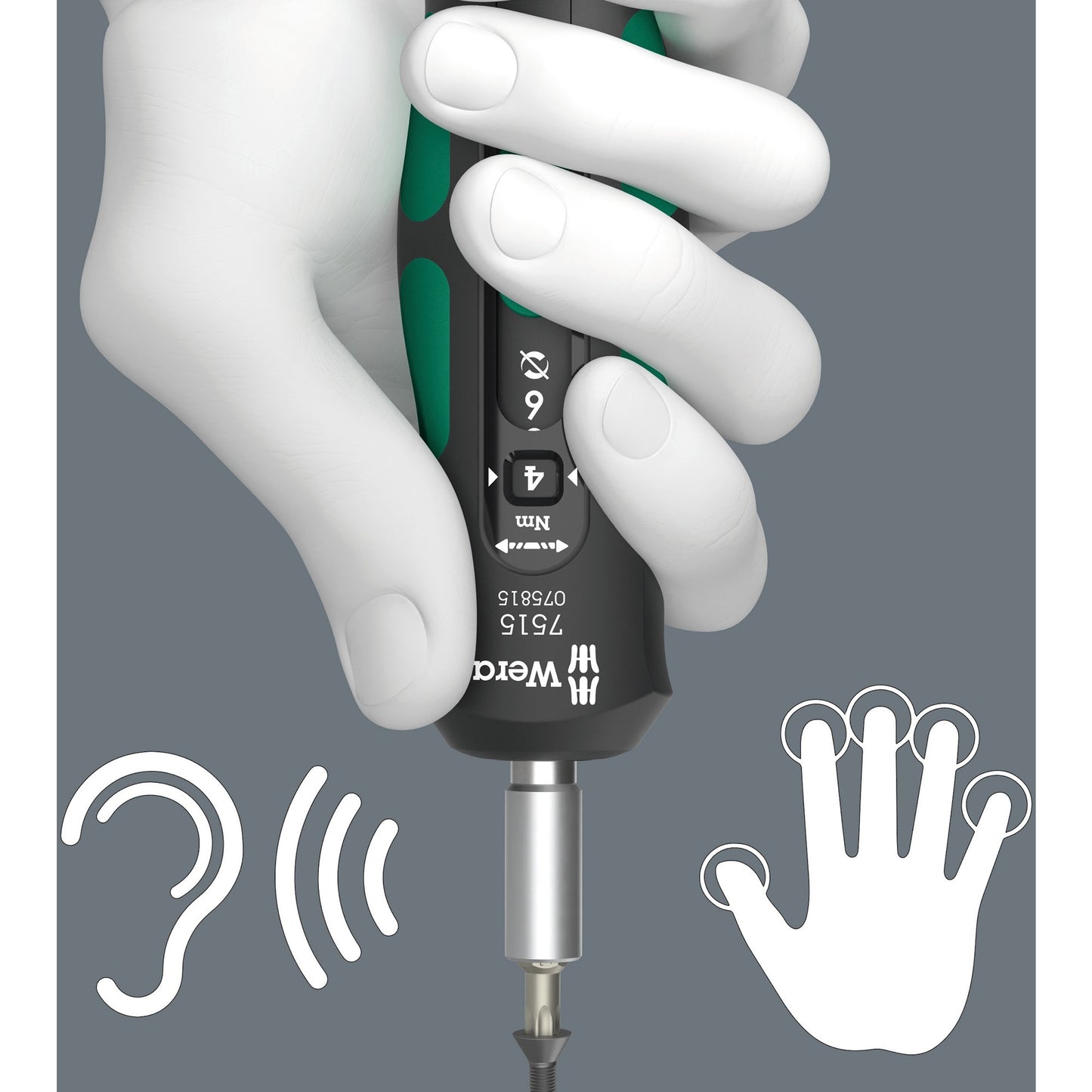 Wera 7515 kraftform safe-torque speed draaimomentschroevendraaier (zwart groen, 2-6 nm)