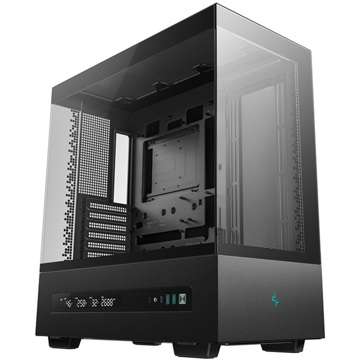 DeepCool ch690 digital midi tower behuizing (zwart | 2x usb-a | 1x usb-c | tempered glass)