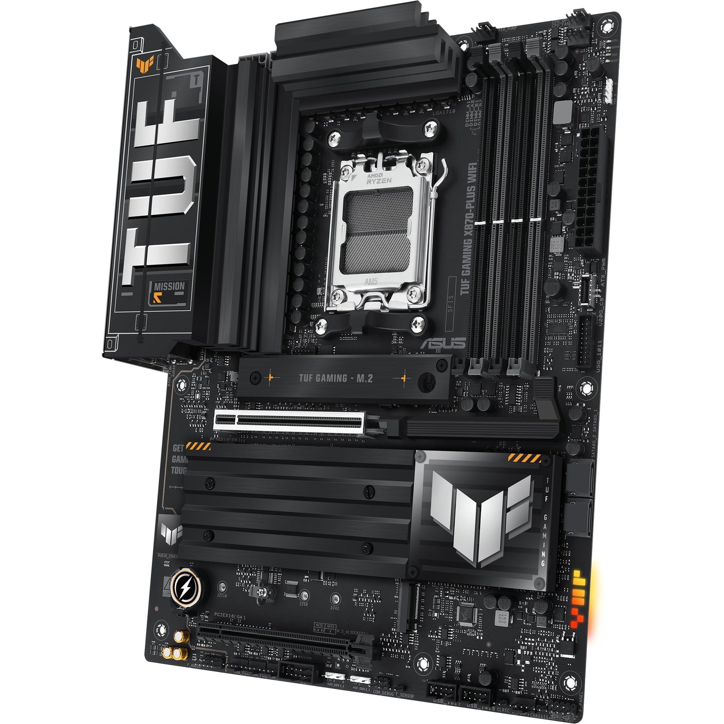 ASUS tuf gaming x870-plus wifi socket am5 moederbord (raid, 2.5gb-lan, wi-fi 7, bt, sound, atx)