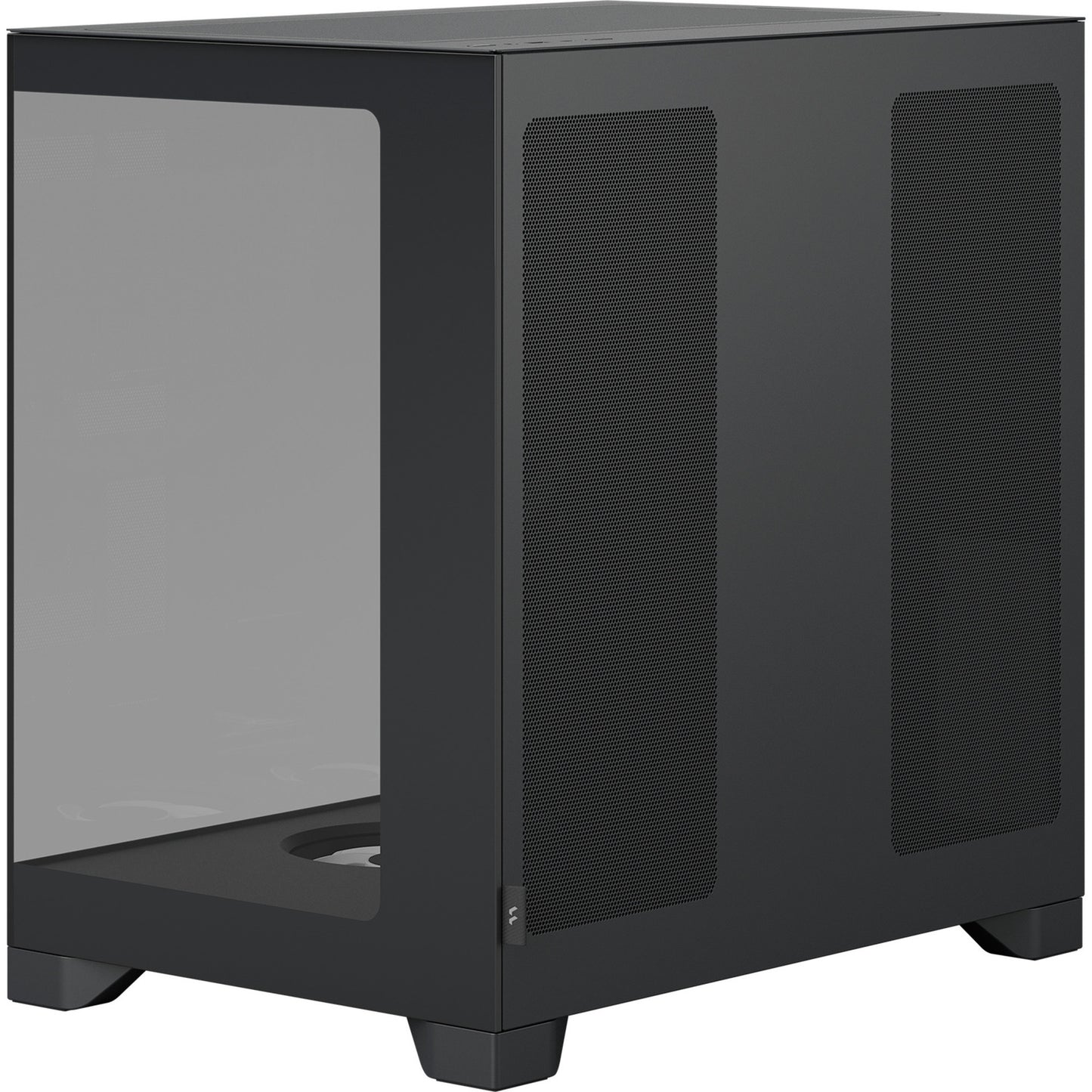 Fractal Design pop 2 vision rgb midi tower behuizing (zwart | 1x usb-a | 1x usb-c | rgb | tempered glass)
