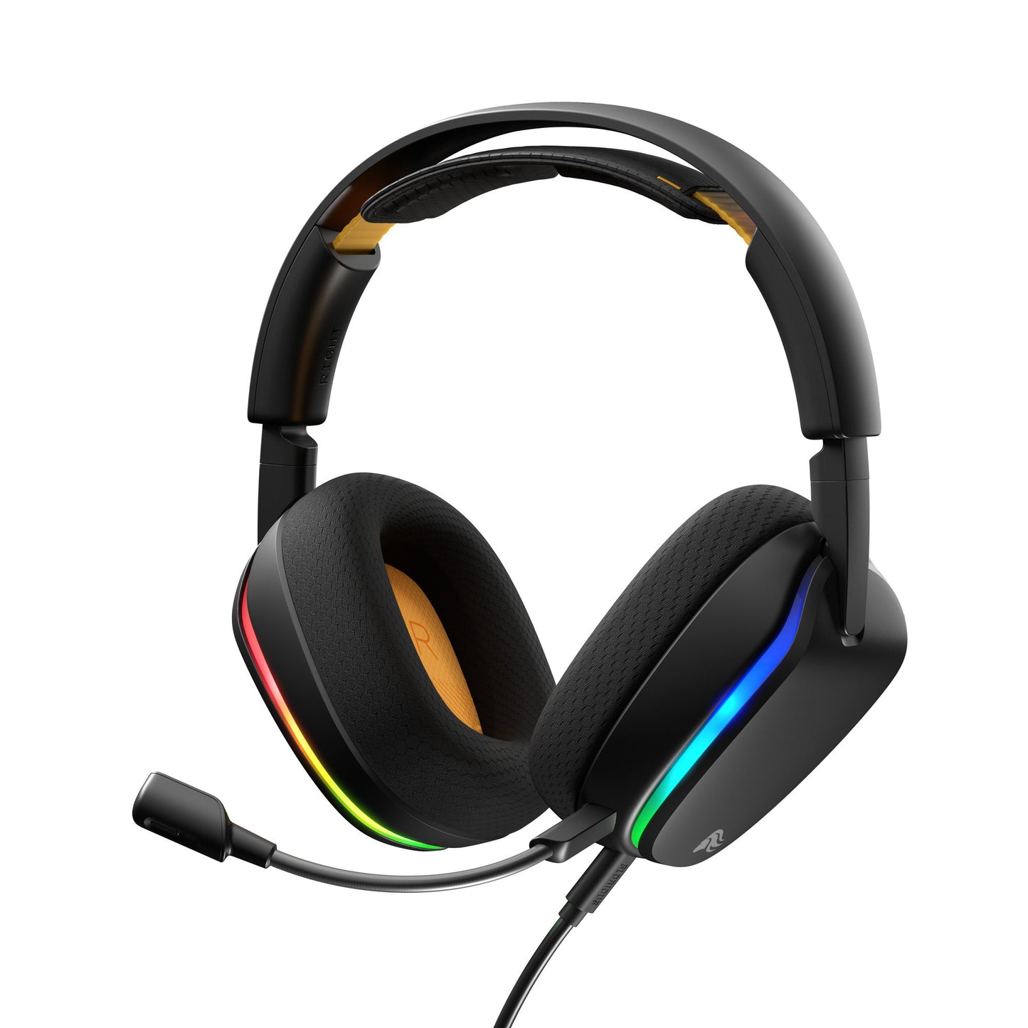 Glorious ghs eternal rgb - stereo rgb gamingheadset over-ear gaming headset (zwart, pc, ps5, ps4, switch, usb-c)
