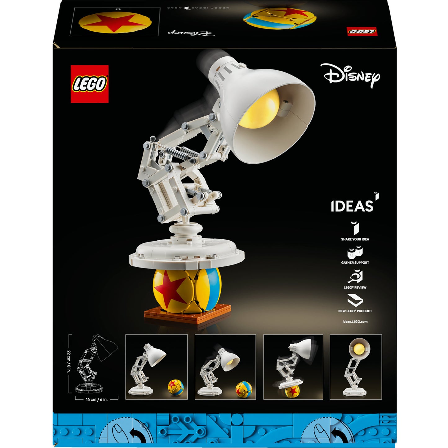 LEGO ideas 21357 disney pixar luxo jr.