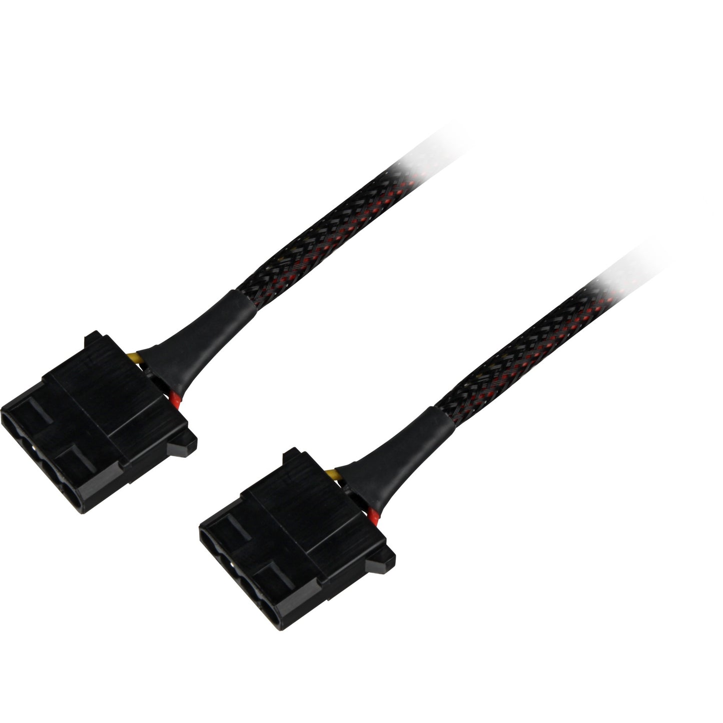 Sharkoon y- stroomadapter 4p molex, 0,15m splitterkabel (zwart)