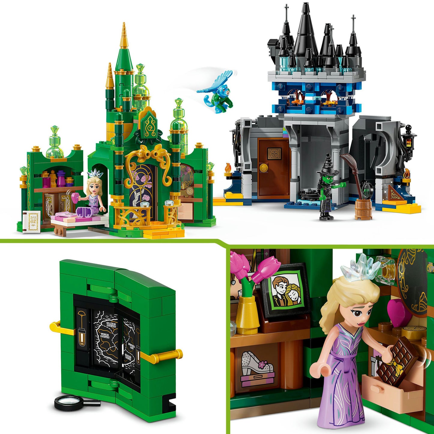 LEGO wicked - emerald city en kiamo ko kasteel constructiespeelgoed (75689)
