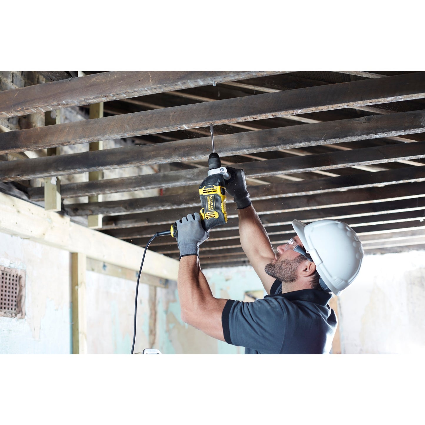 Stanley fatmax 750w klopboormachine (geel zwart, 1 snelheid, met koffer)