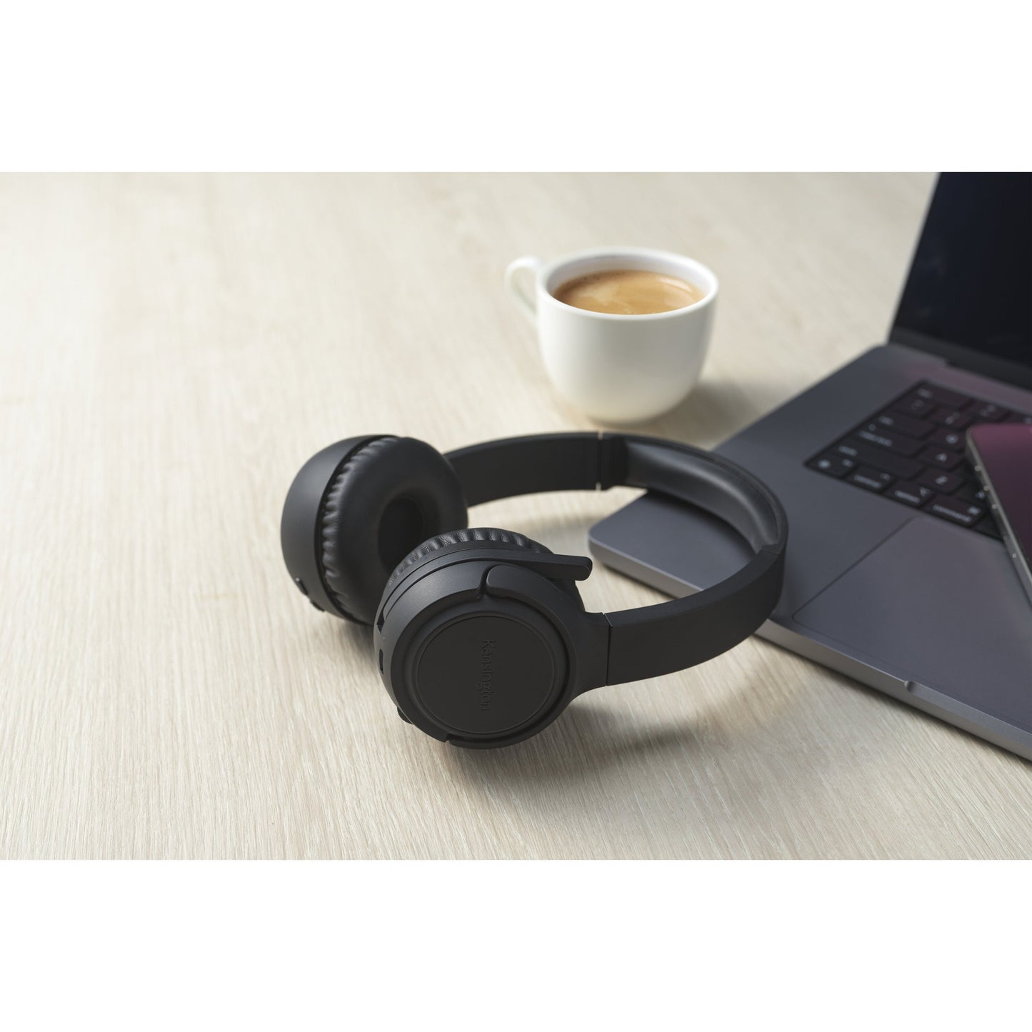 Kensington h1050 eq bluetooth on-ear headset met ruisonderdrukking van omgevingsgeluid (zwart, bluetooth 5.4)