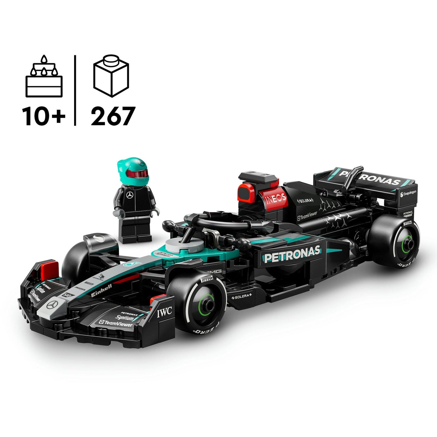 LEGO speed champions 77244 mercedes-amg f1 w15 racewagen
