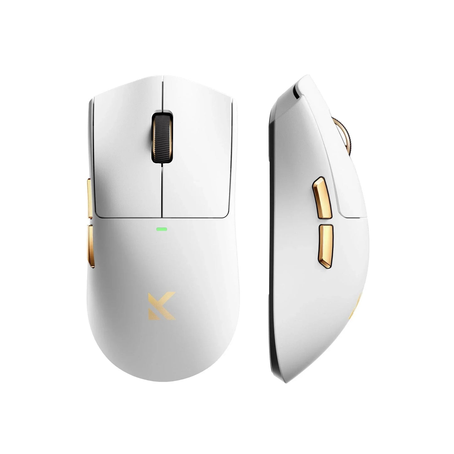 MCHOSE K7 Ultra Lightweight Wireless Gaming Mouse (Wit goud, RGB, USB 2.4 GHz, 42.000 DPI)