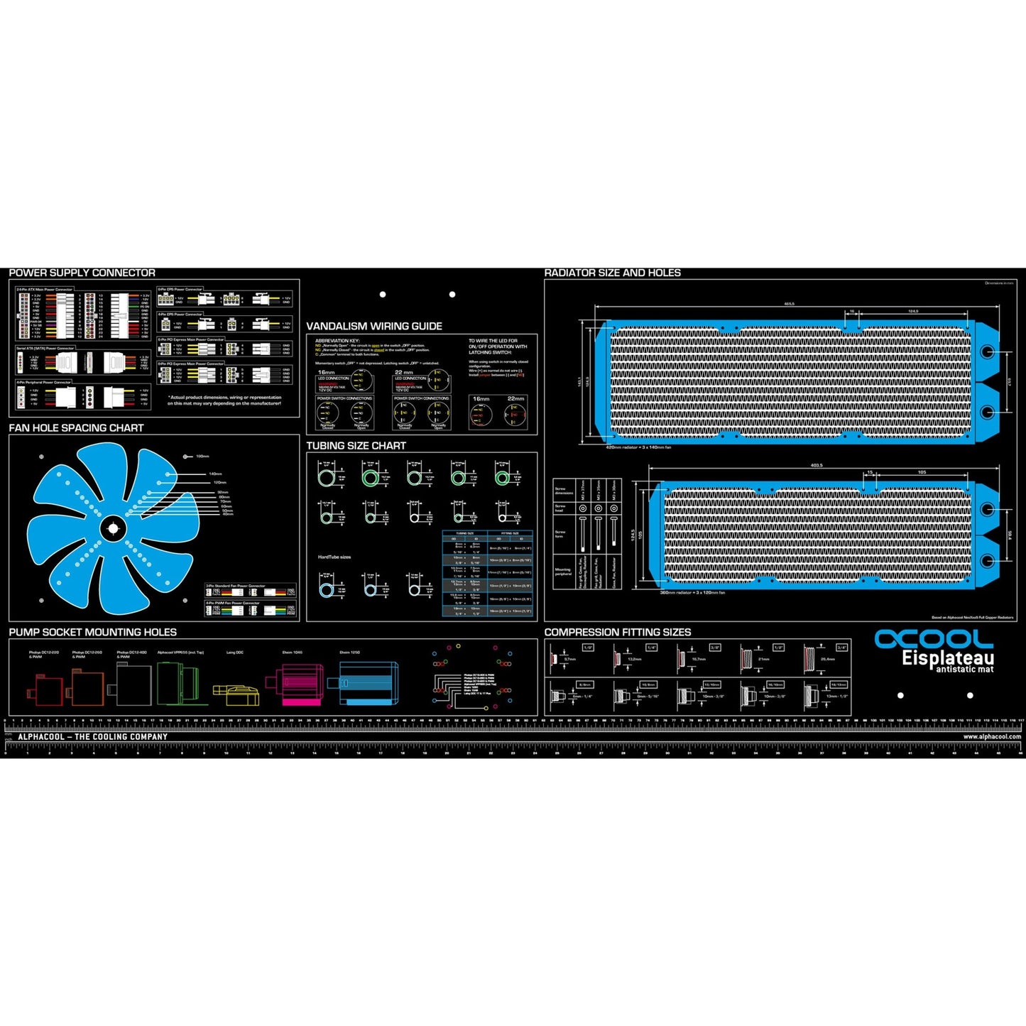 Alphacool eisplateau anti-statik mat