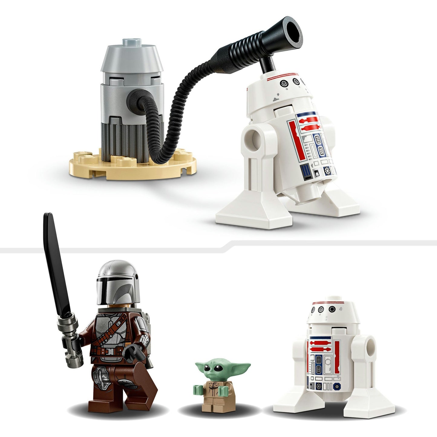 LEGO star wars 75410 mando en grogu's n-1 starfighter