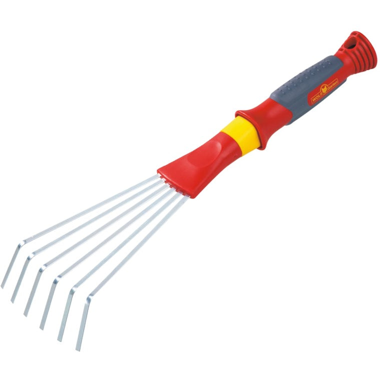 WOLF-Garten ld-2k bladharkje handhark (rood geel)