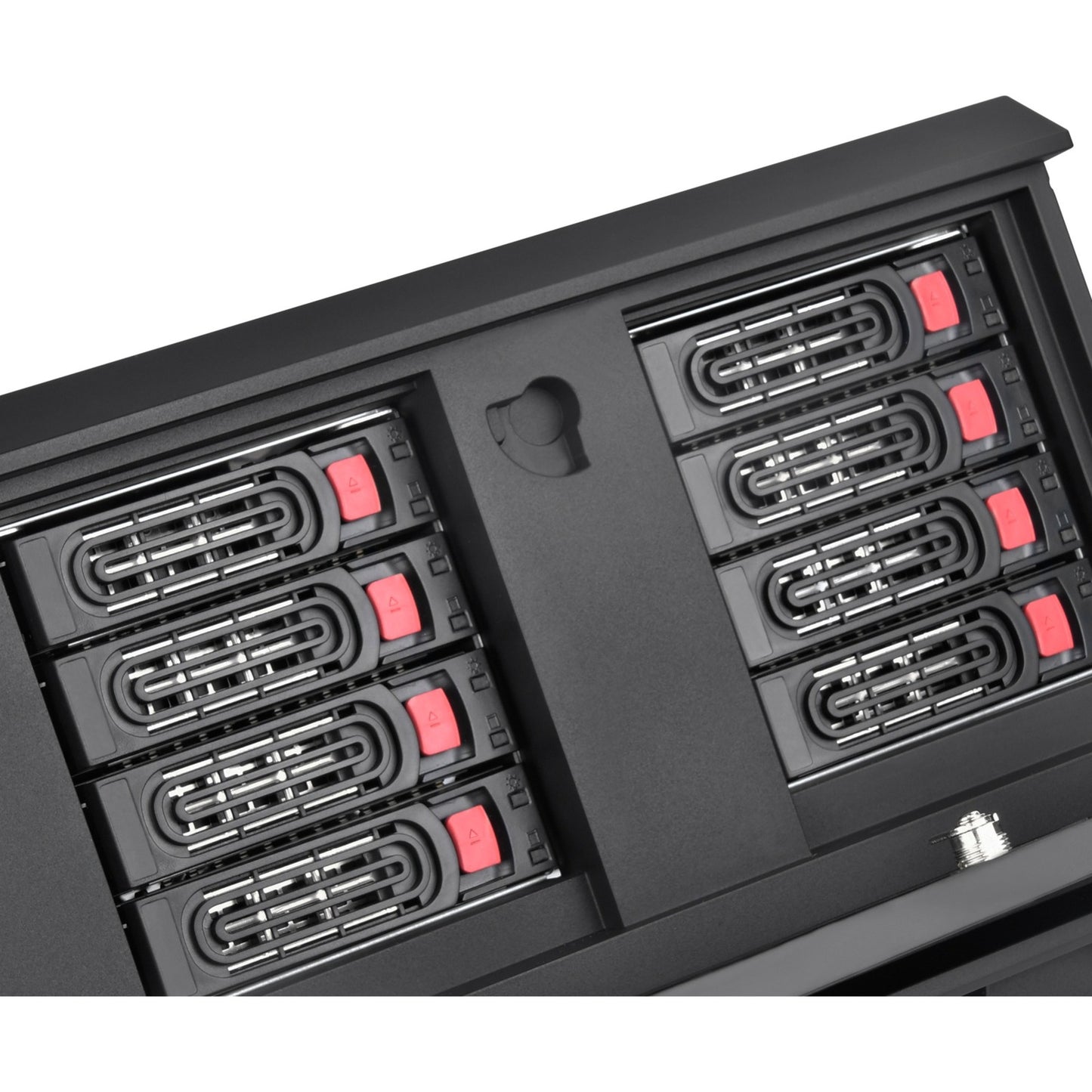 SilverStone cs381b v1.1 rack behuizing (zwart | 2x usb-a 3.2 (5 gbit s) | 2x audio)