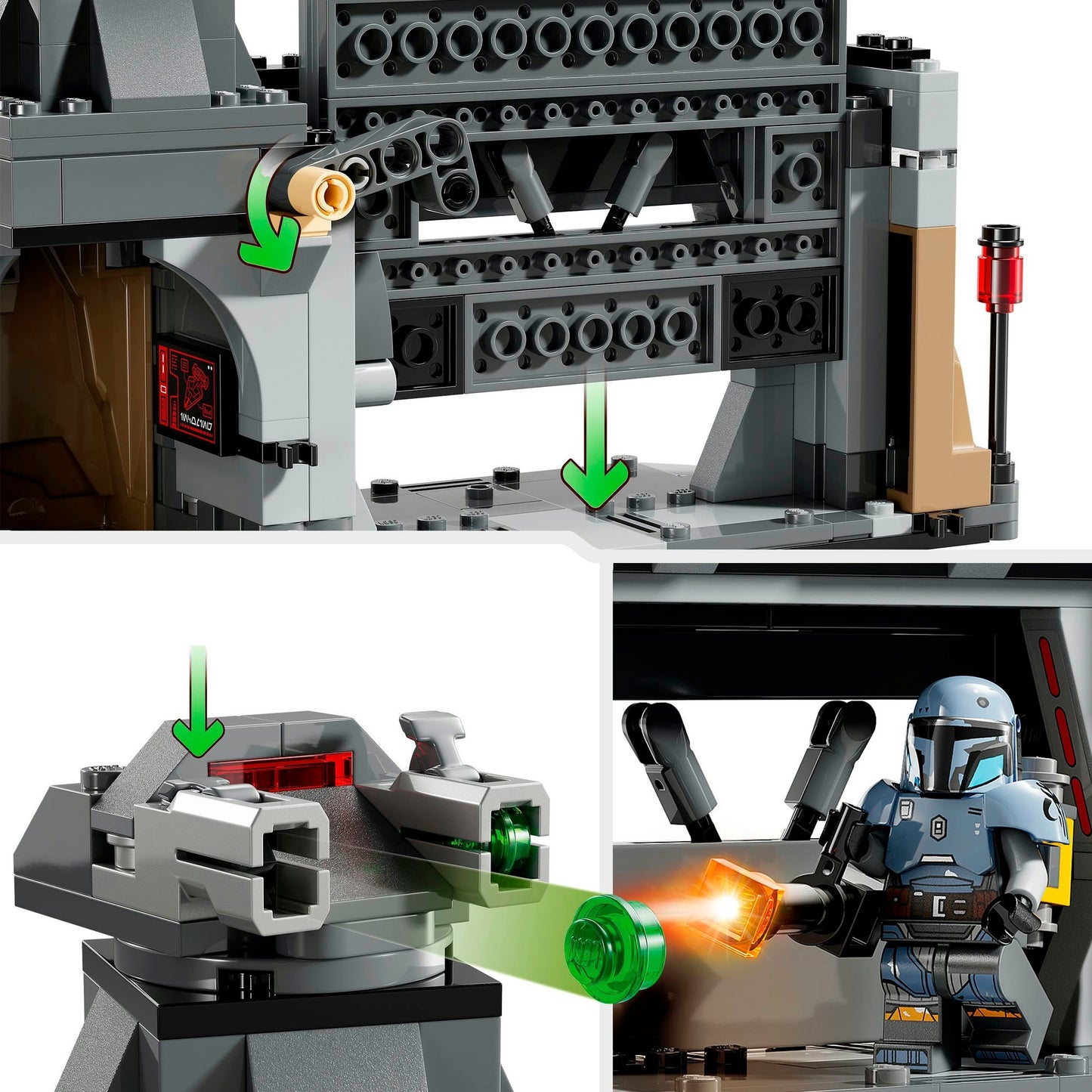 LEGO star wars - paz vizsla en moff gideon duel constructiespeelgoed (75386)