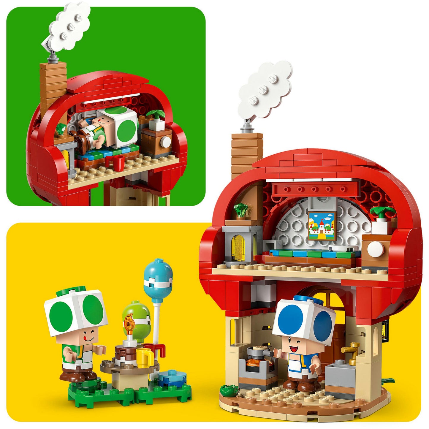 LEGO super mario 72041 toads huisfeestje