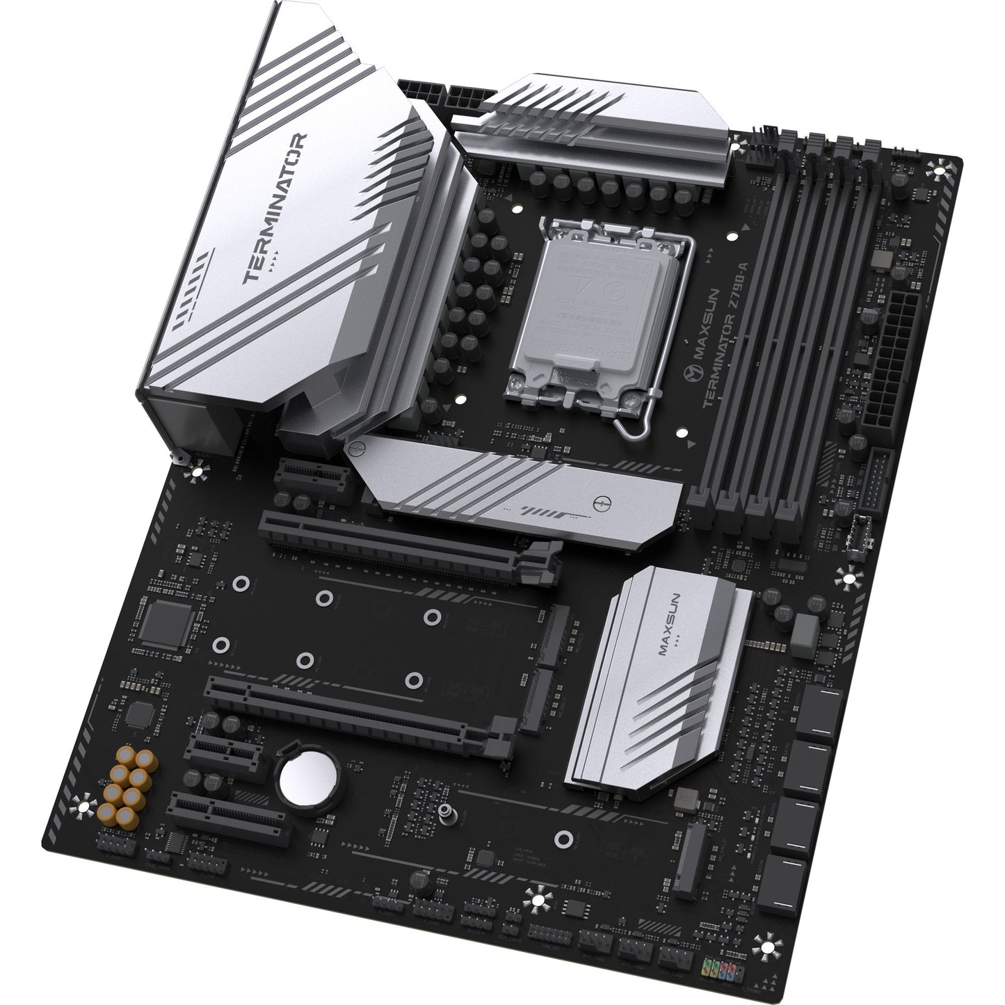 MAXSUN ms-terminator z790-a wifi socket 1700 moederbord (zwart, raid, 2.5 gb-lan, wlan, bt, sound, atx)