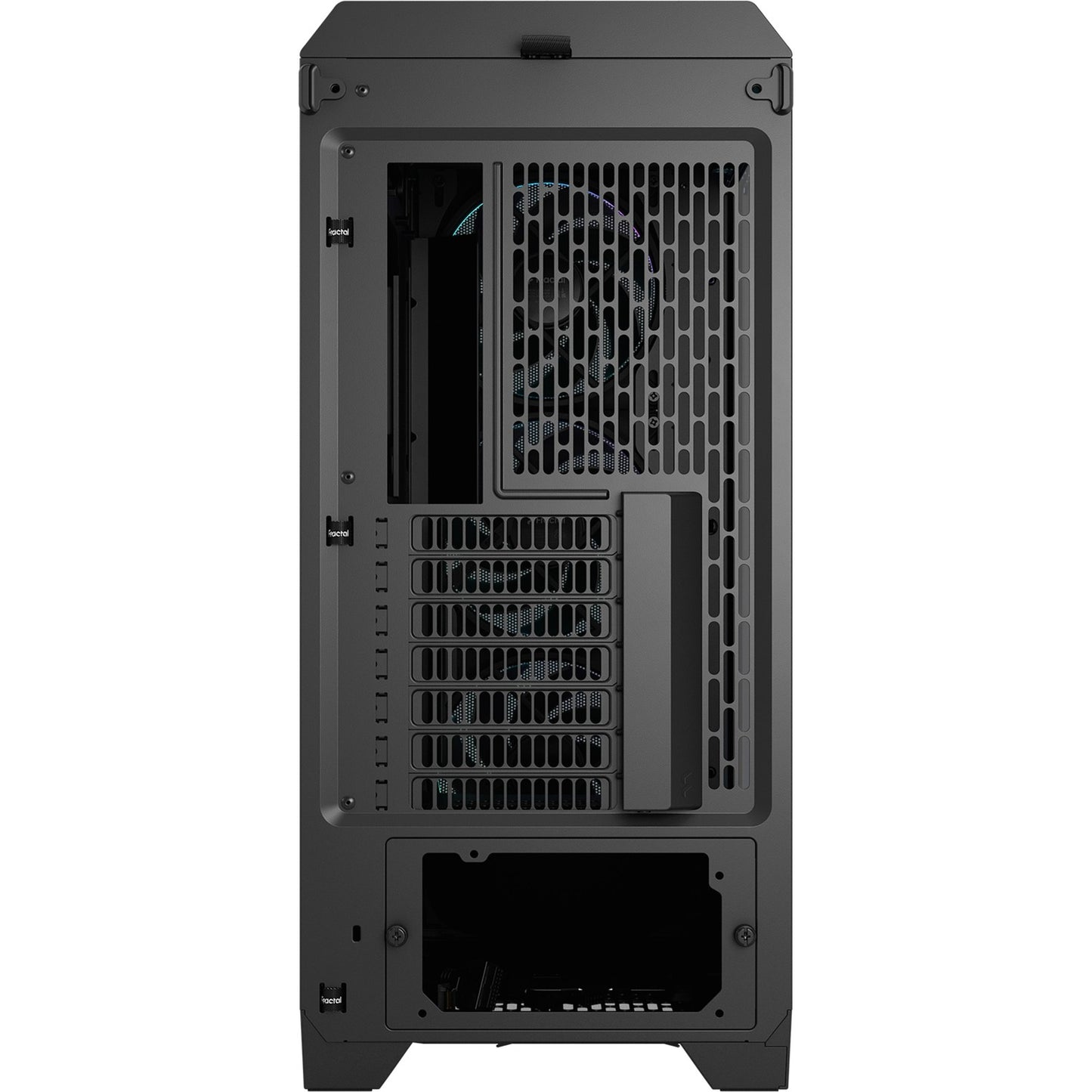 Fractal Design meshify 3 ambience pro rgb midi tower behuizing (zwart | 2x usb-a | 1x usb-c | rgb | tempered glass)
