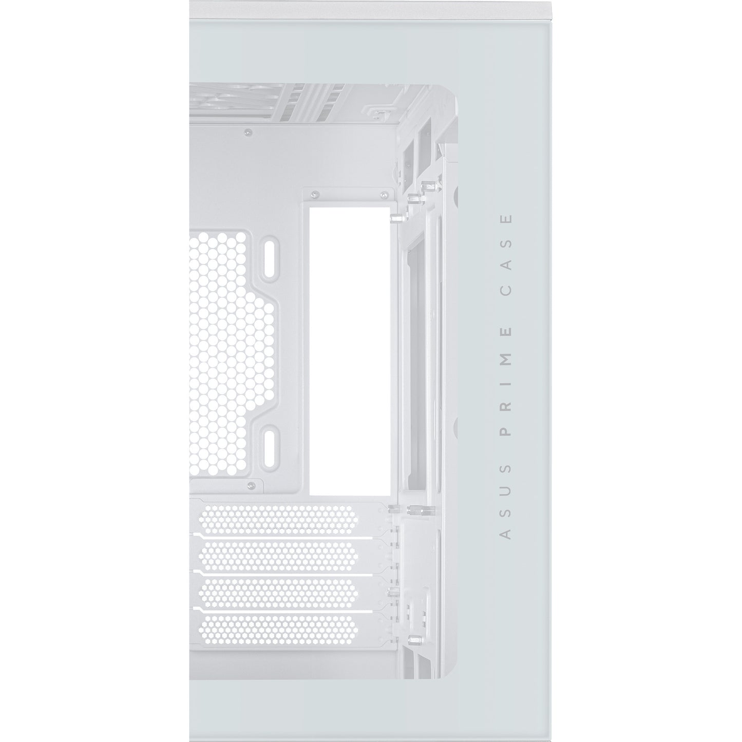 ASUS prime ap202 midi tower behuizing (wit | 2x usb-a | 1x usb-c | rgb | tempered glass)