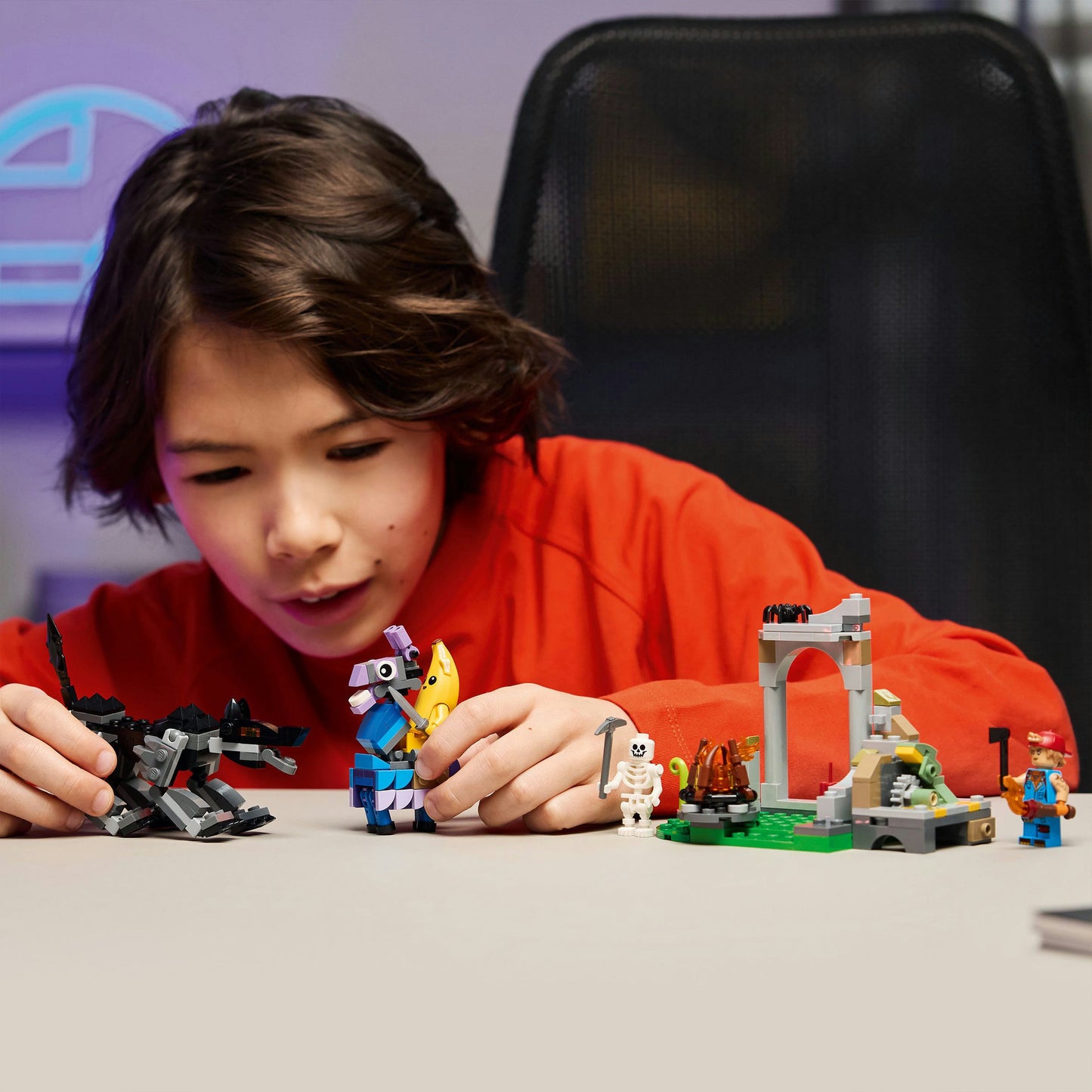 LEGO fortnite - peely en sparkplugs kamp constructiespeelgoed (77075)