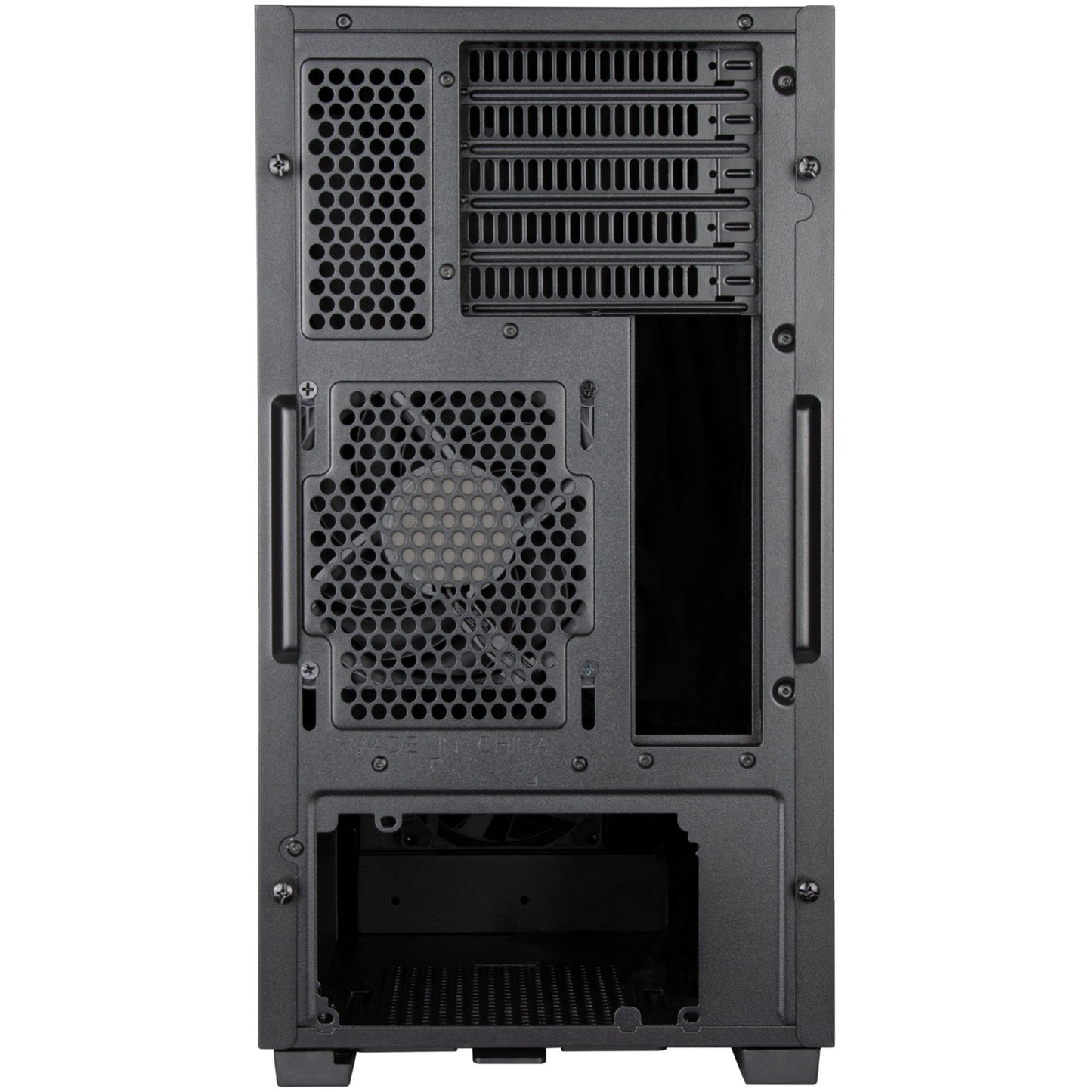 SilverStone cs382 mini tower behuizing (zwart | 2x usb-a | 1x usb-c)